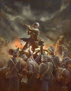 236x300 The Alamo (1836) Historical - Fall Of The Alamo Painting