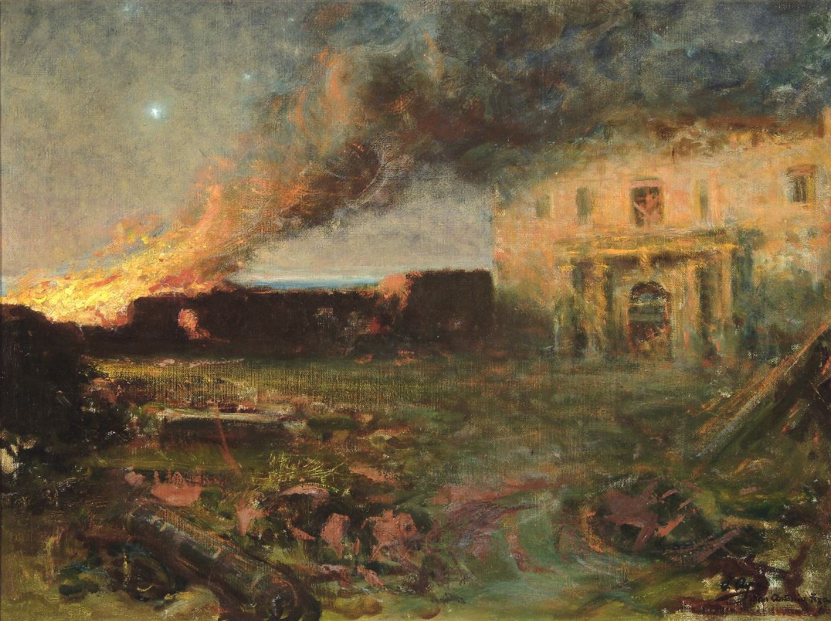 Fall Of The Alamo Painting At PaintingValley.com | Explore Collection ...