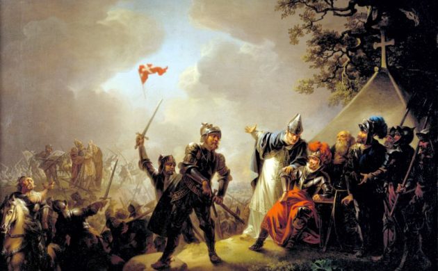 630x390 The Holy Roman Dannebrog Denmark's National Flag The Post - Fall Of The Roman Empire Painting