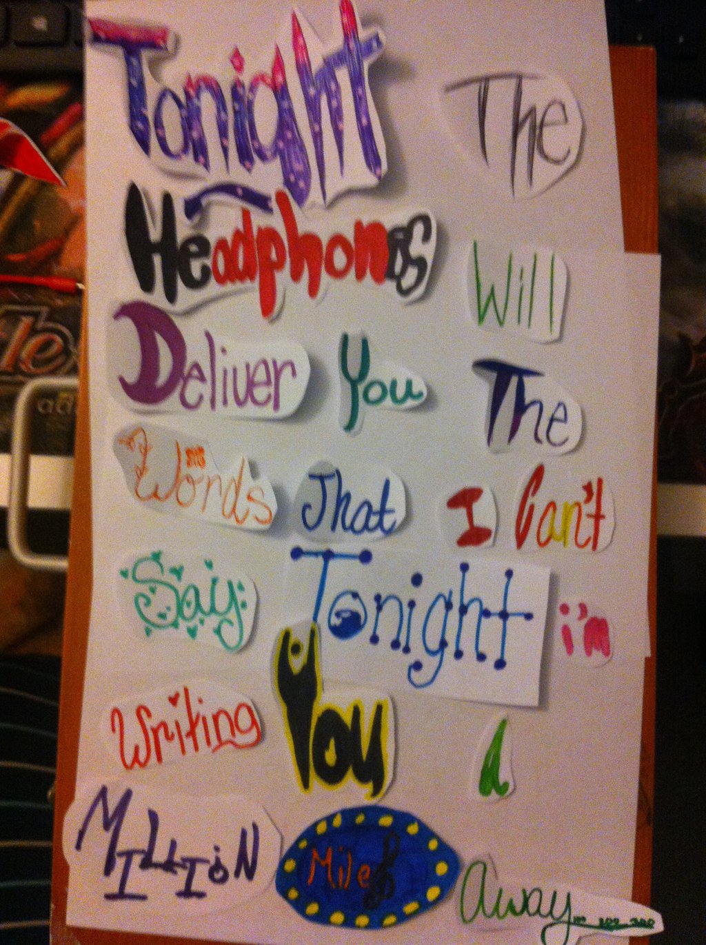 1024x1371 Fall Out Boy Lyric Drawing - Fall Out Boy Painting