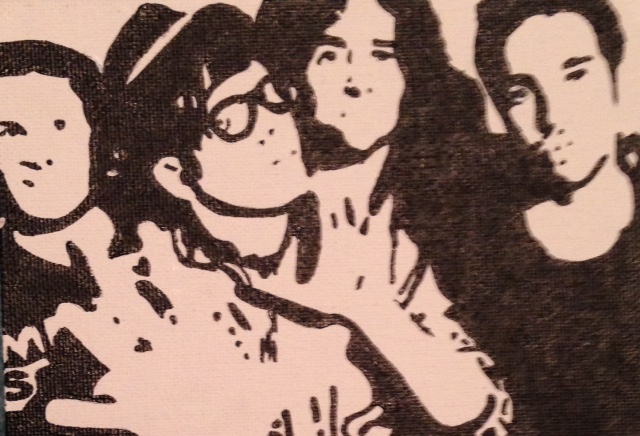 640x436 Silhouette Paintings - Fall Out Boy Painting