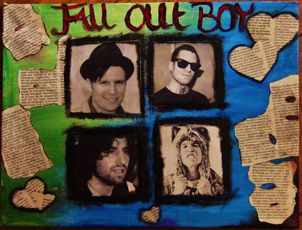 1024x781 Fall Out Boy Painting By Stjaimy - Fall Out Boy Painting