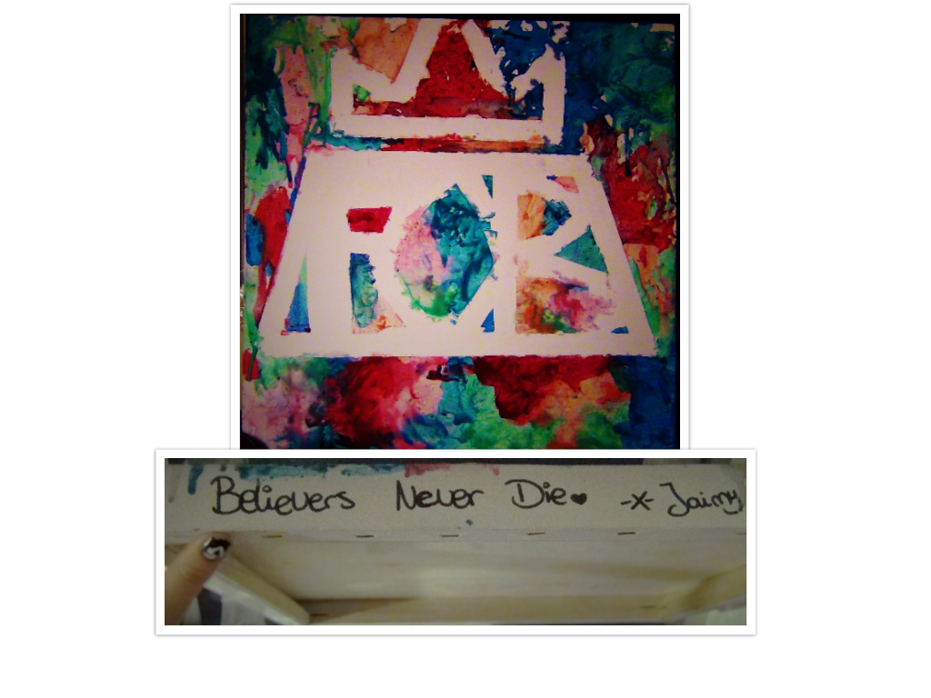 1024x768 Melted Crayon Painting (Fall Out Boy) By Stjaimy - Fall Out Boy Painting