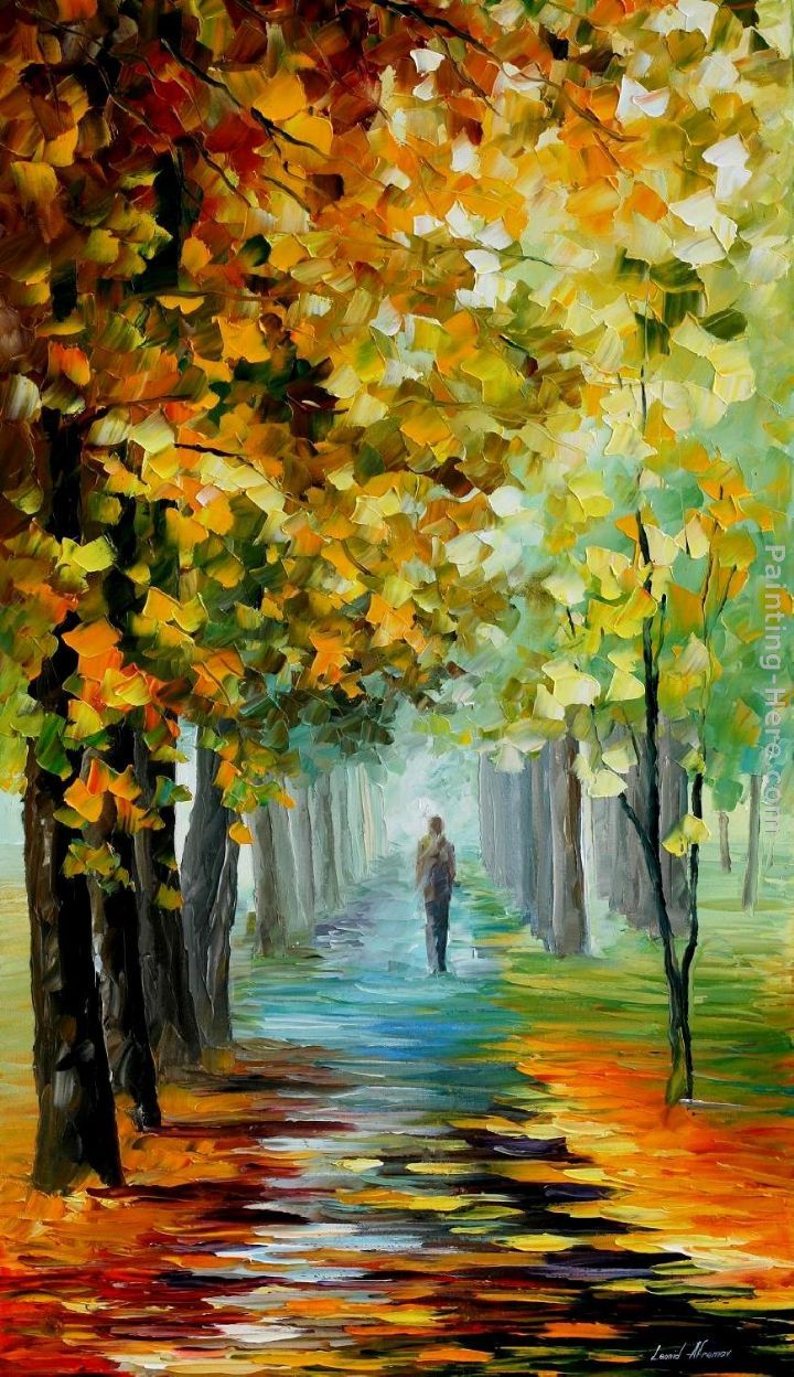 720x1248 Leonid Afremov The Music Of The Fall Painting - Fall Painting