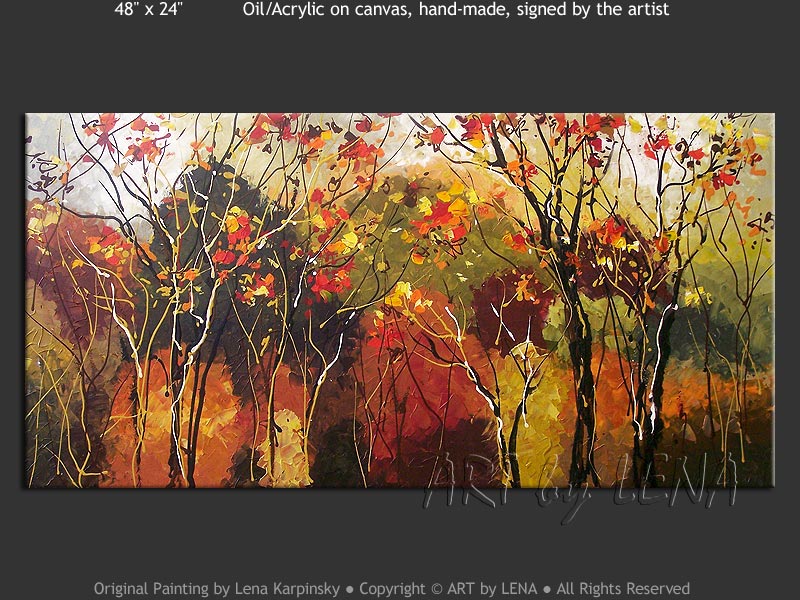 800x600 Colors Of Autumn Leaves Art By Lena - Fall Painting Colors