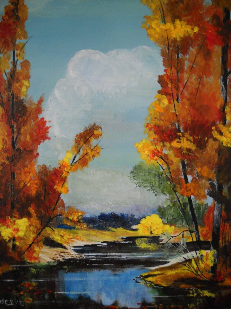 770x1027 Saatchi Art Fall Colors Painting By Jack Fraser - Fall Painting Colors