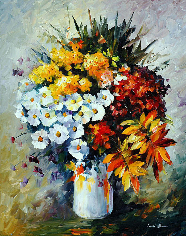 789x1000 Colors Of Fall Palette Knife Oil Painting On Canvas By Leonid - Fall Painting Colors