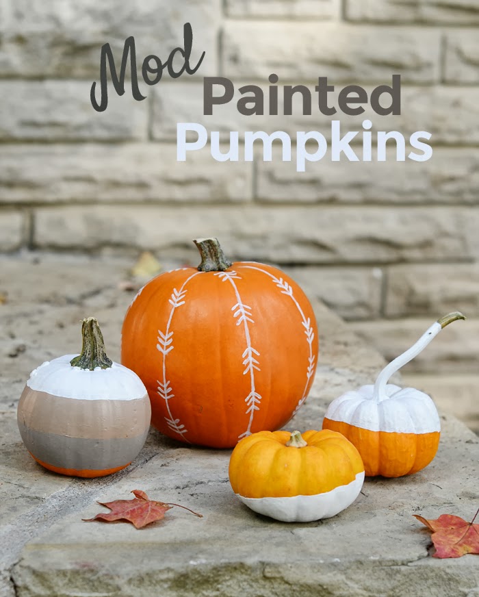 700x872 Mod Painted Pumpkins. - Fall Painting Pumpkins