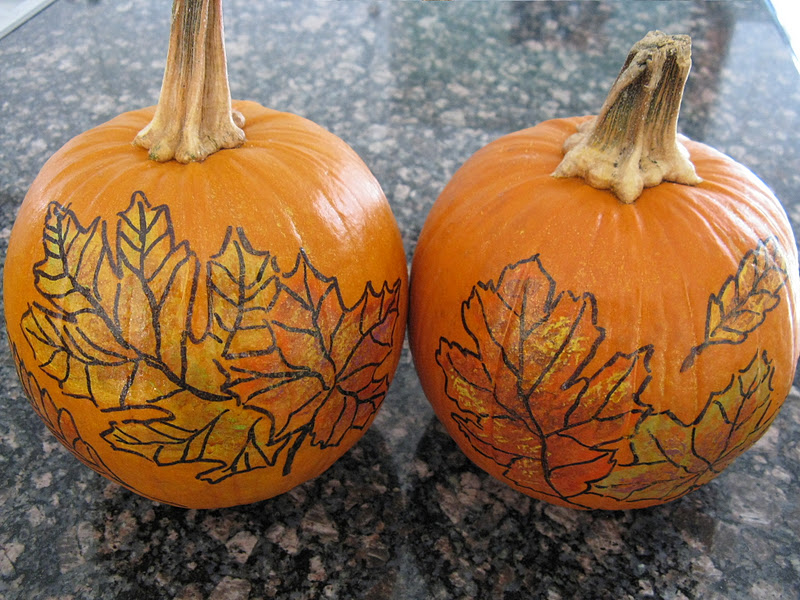 800x600 Ellen Gets Crafty Painted Pumpkins - Fall Painting Pumpkins