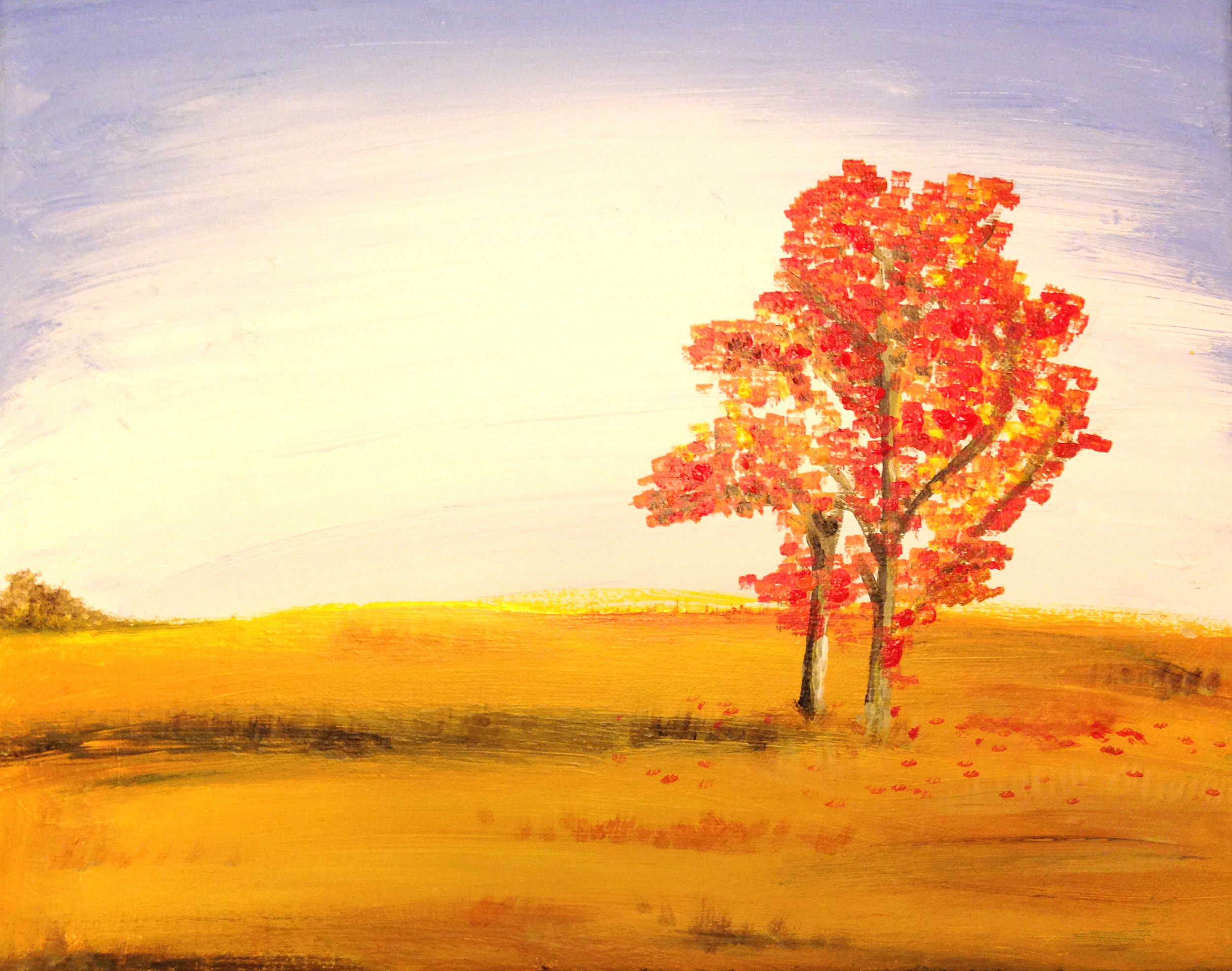 2500x1970 Fall Tree' Painting Squeeze Spot - Fall Tree Painting