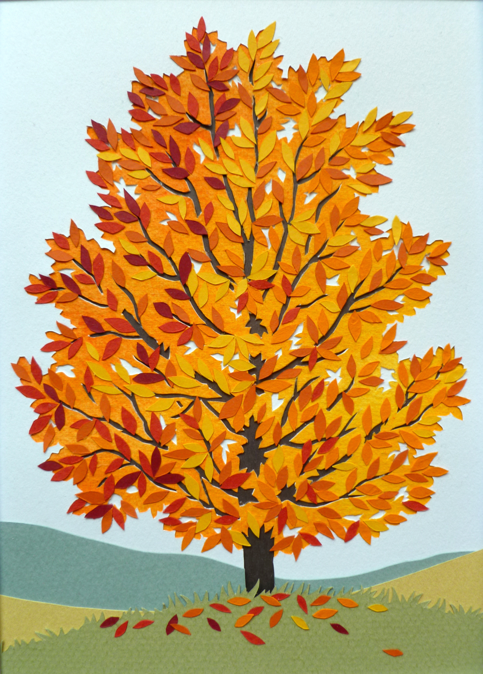 1686x2352 Fall Tree The Chicken Dance - Fall Tree Painting