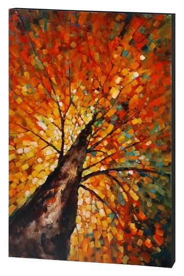 359x539 Great Painting Representing One Of My Favorite Times Of Year - Fall Tree Painting