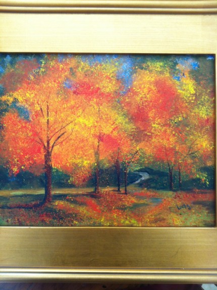 430x575 Acrylic Fall Trees Tutorial - Fall Tree Painting