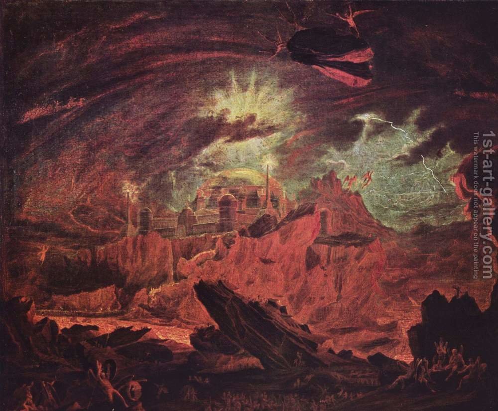 1000x825 Fallen Angels In Hell John Martin Reproduction 1st Art Gallery - Fallen Angel Painting