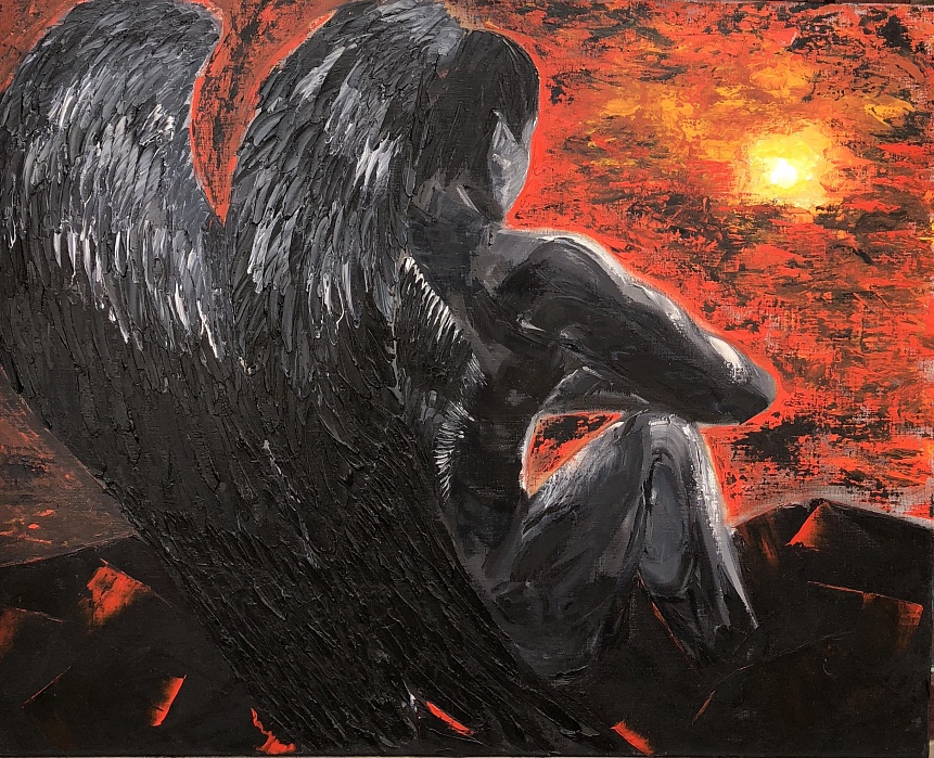 Fallen Angel Painting at PaintingValley.com | Explore collection of ...