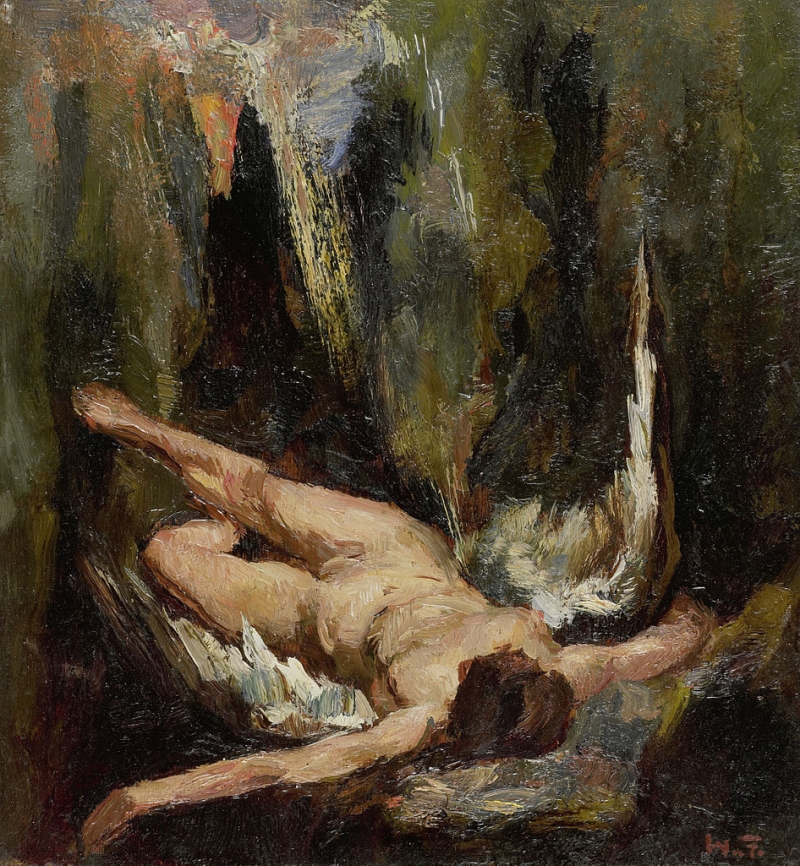 800x866 The Fallen Angel Painting Willem De Zwart Oil Paintings - Fallen Angel Painting