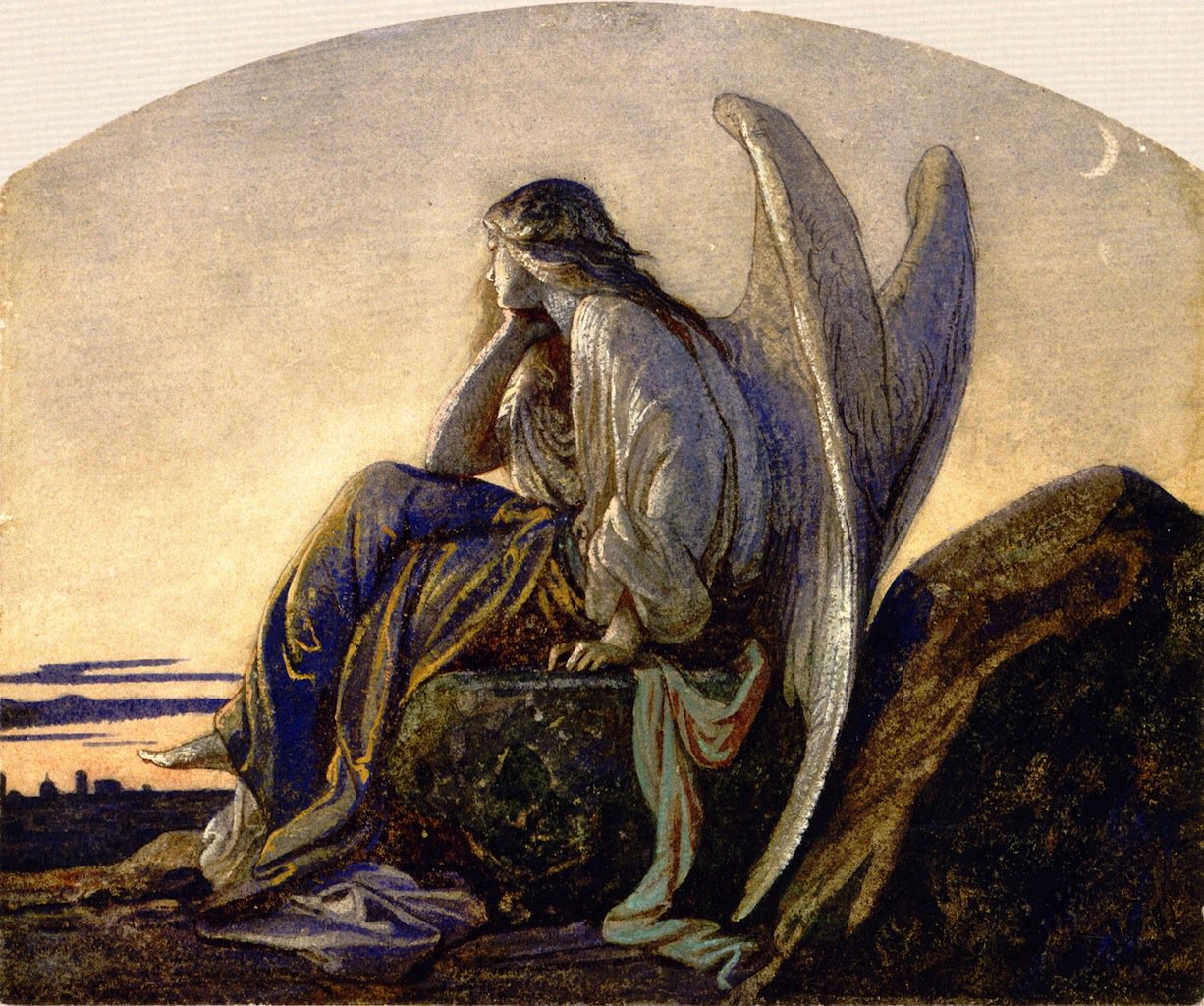 1226x1024 The Evening Angel Painting Alexandre Cabanel Oil Paintings - Fallen Angel Painting Alexandre Cabanel