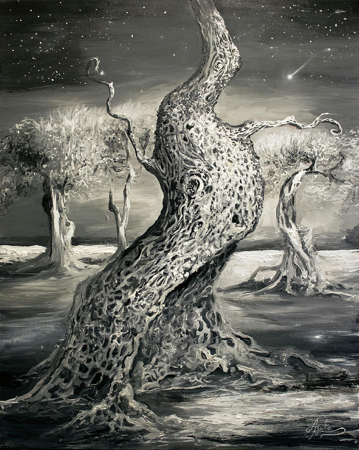 717x900 Falling Star Painting By Agata Buczek - Falling Star Painting