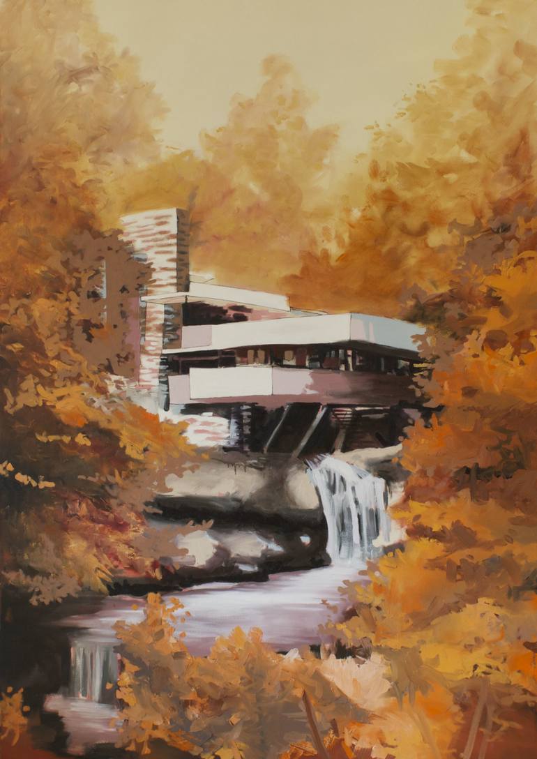770x1088 Saatchi Art Falling Water Painting By Andy Allen - Falling Water Painting
