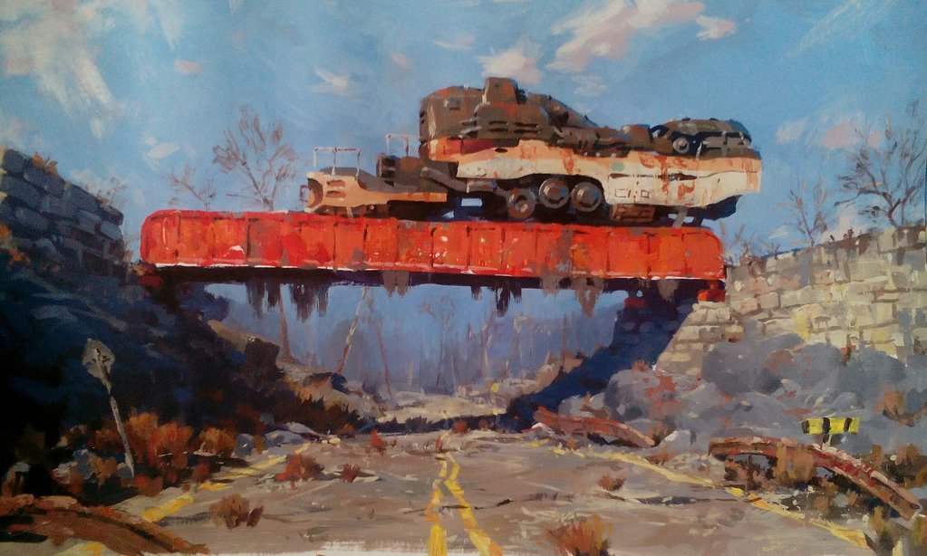 1023x614 Fallout 4 Fanart By Etwoo - Fallout Painting
