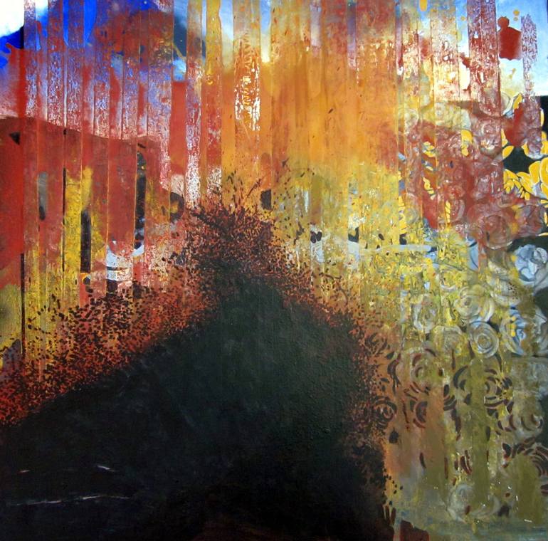 770x760 Saatchi Art Fallout Painting By Anne Davey Orr - Fallout Painting