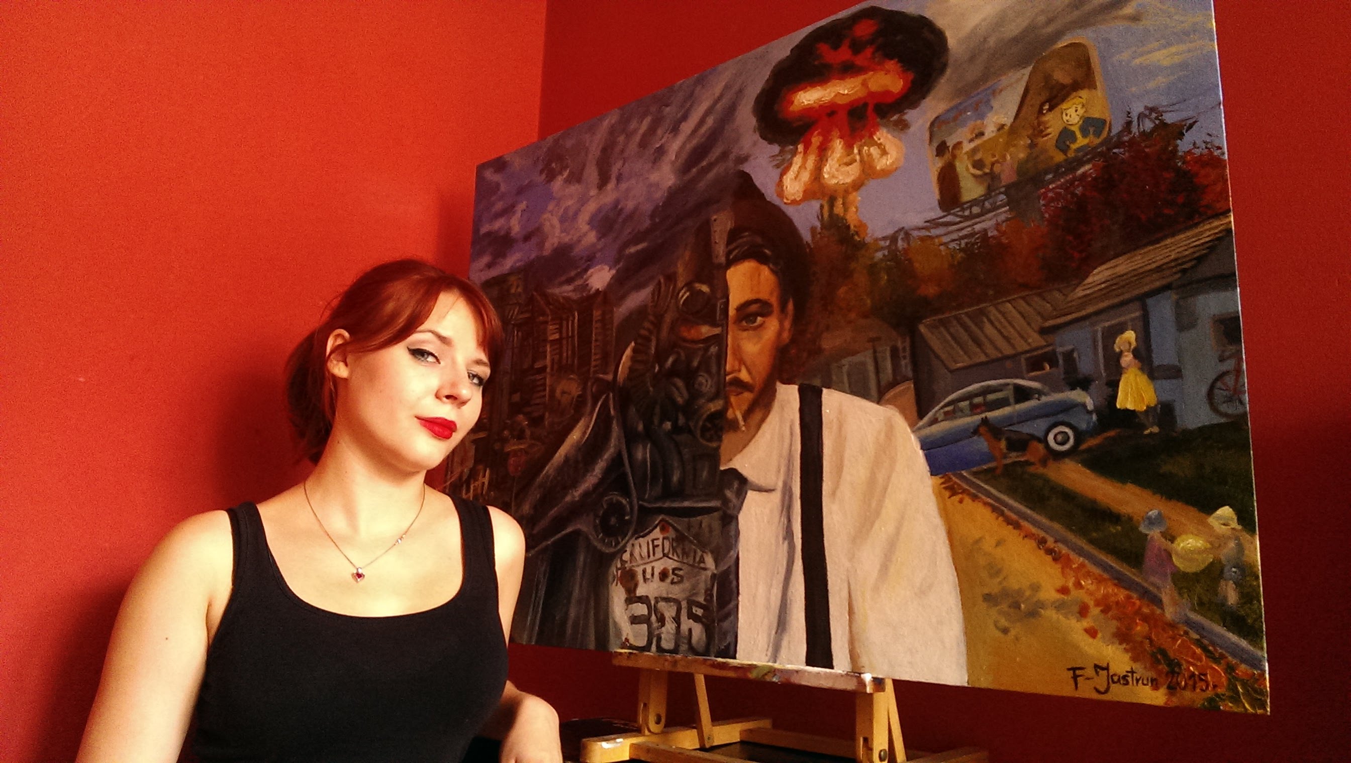 2688x1520 Speed Painting - Fallout Painting