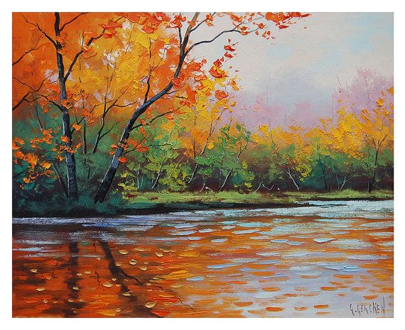 Falls River Painting at PaintingValley.com | Explore collection of ...