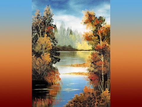 480x360 Fall River - Falls River Painting