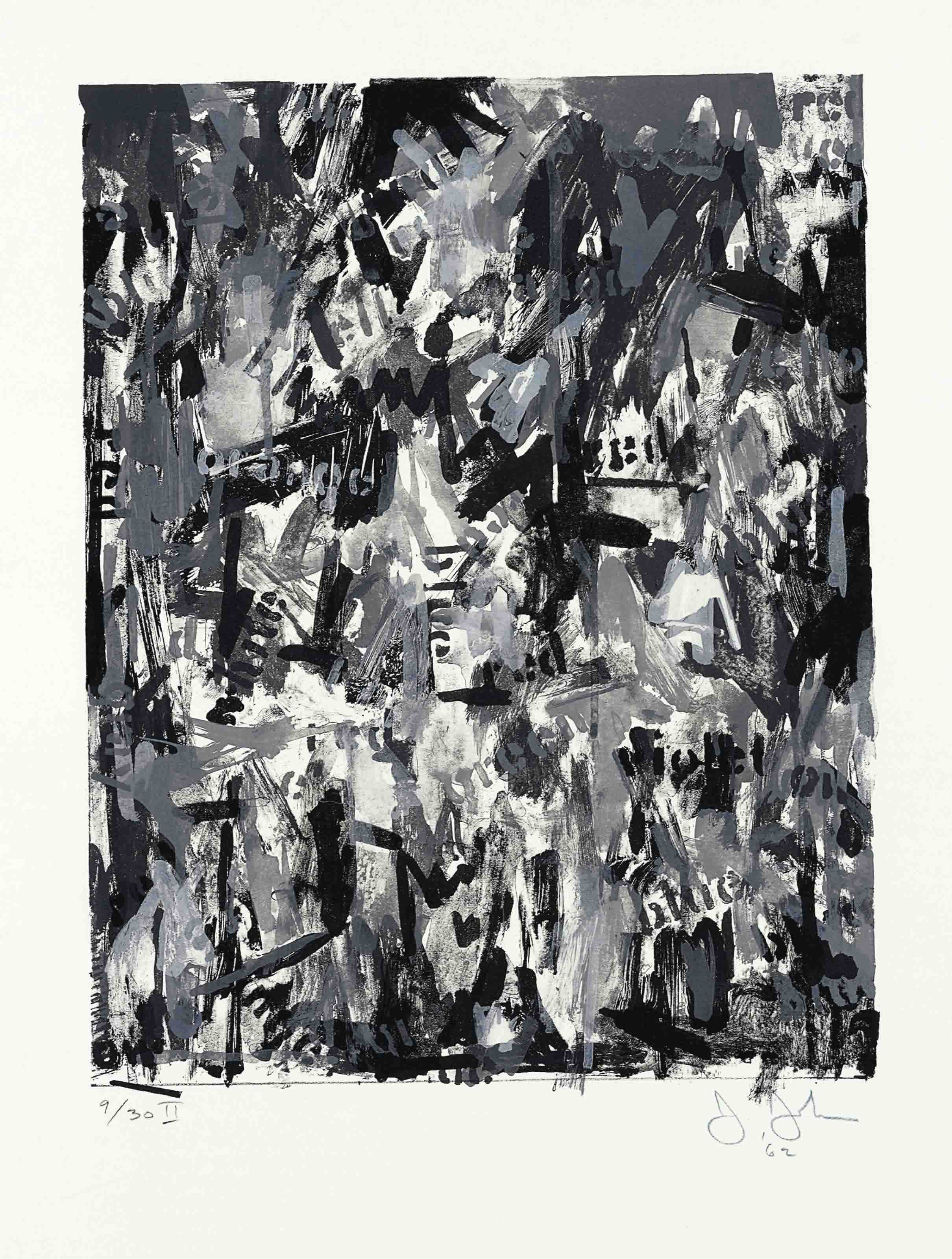 2419x3200 Jasper Johns False Start Ii (Ulae 10) 1960s, Prints - False Start Painting