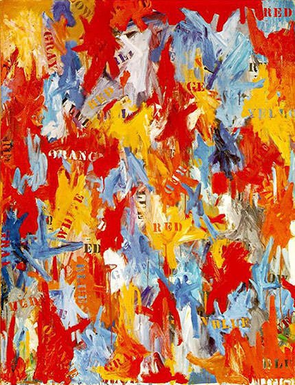 430x561 Jasper Johns - False Start Painting