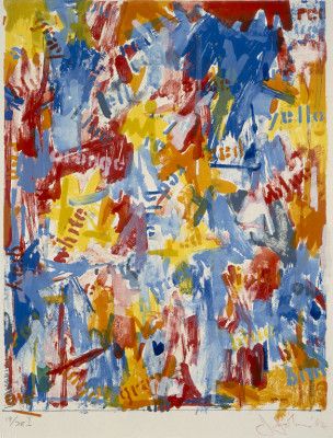 304x400 Johns, Jasper False Start I 1962 Art Jasper Johns - False Start Painting