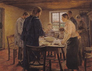 300x231 Family Dinner Paintings Fine Art America - Family Dinner Painting