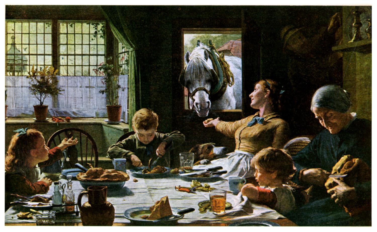 1500x923 Why Eat - Family Dinner Painting