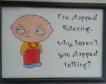 340x270 Griffin Painting Etsy - Family Guy Painting