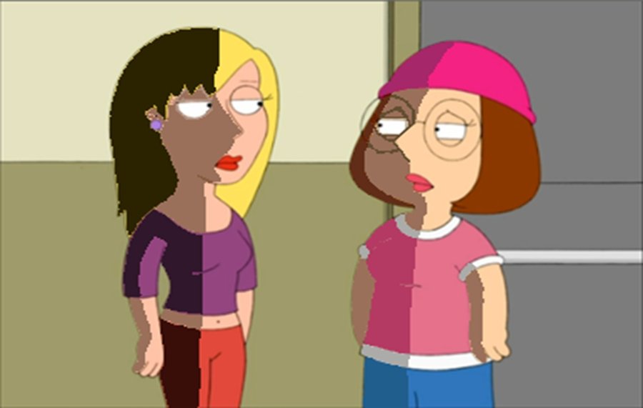 900x571 Meg And Connie Family Guy By Delmardavis - Family Guy Painting