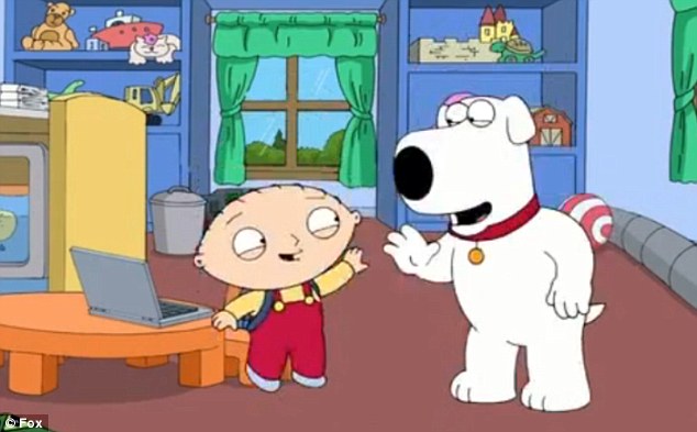 634x393 Family Guy Causes Outrage As Characters High Five In Celebration - Family Guy Stewie Painting