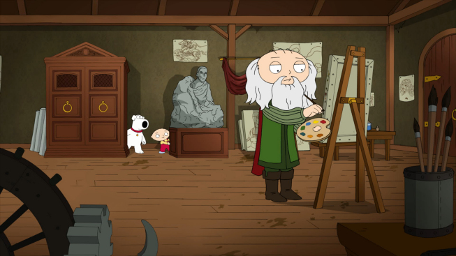 653x367 Leonardo Da Vinci Family Guy Wiki Fandom Powered By Wikia - Family Guy Stewie Painting