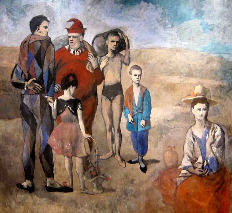 900x825 Saltimbanques (The Family Of Saltimbanques), 1905 By Picasso - Family Of Saltimbanques Painting
