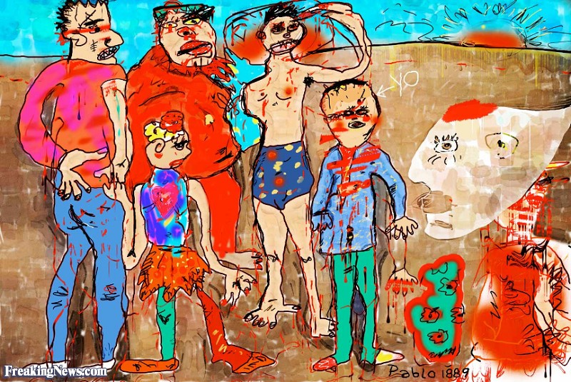 800x535 Family Of Saltimbanques, Pablo Age 9 Pictures - Family Of Saltimbanques Painting