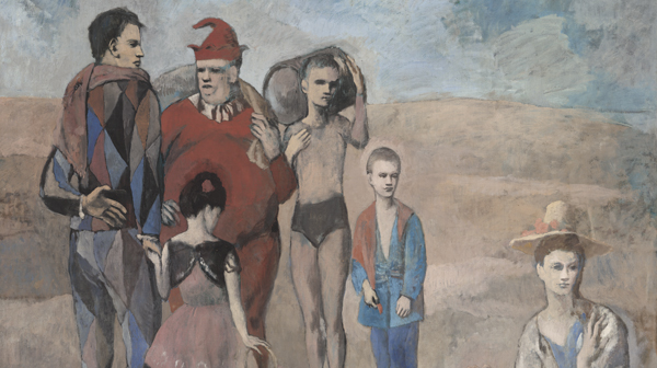 600x336 Family Of Saltimbanques, Picasso - Family Of Saltimbanques Painting