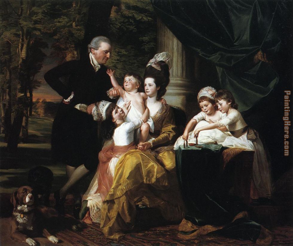 980x823 John Singleton Copley Sir William Pepperrell And Family Painting - Family Painting