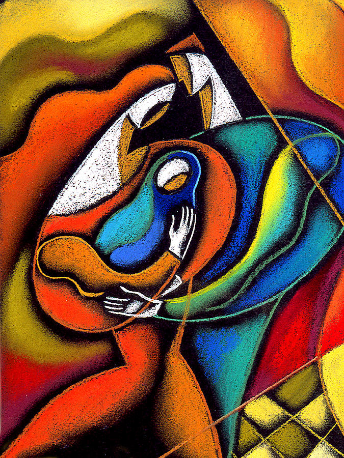 675x900 Loving Family Painting By Leon Zernitsky - Family Painting