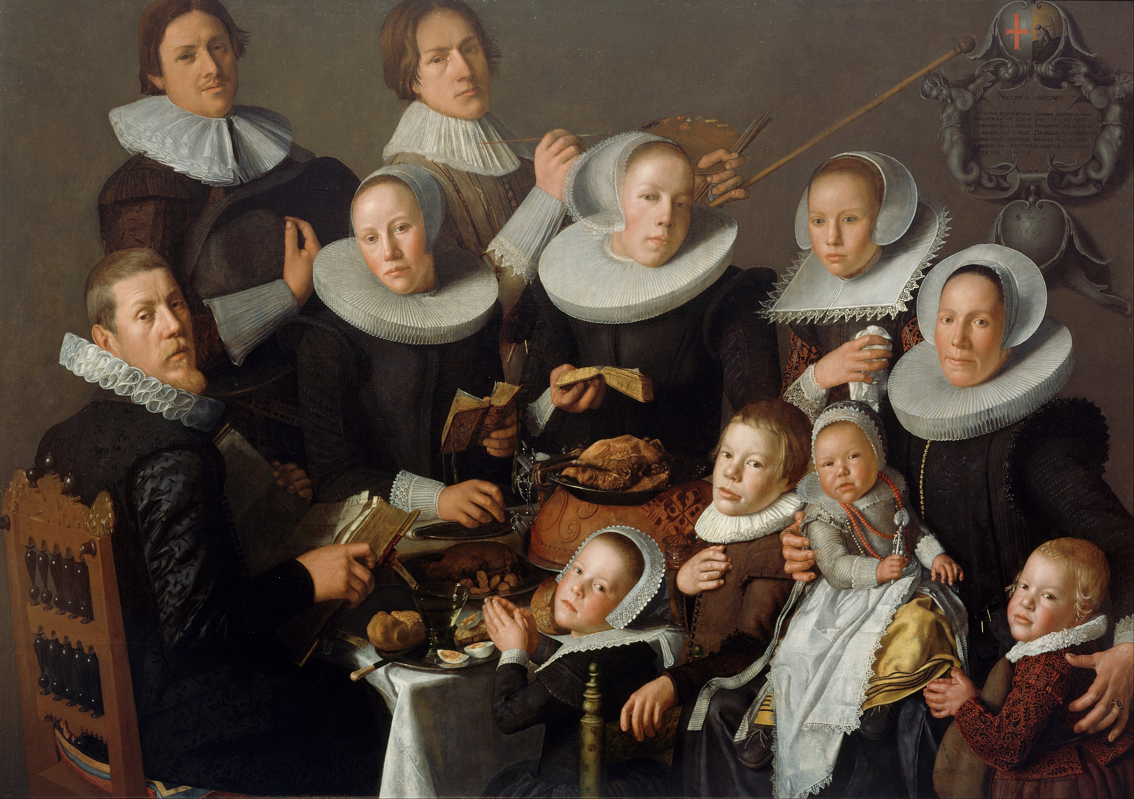 3951x2785 Fileandries Van Bochoven - Family Portrait Painting
