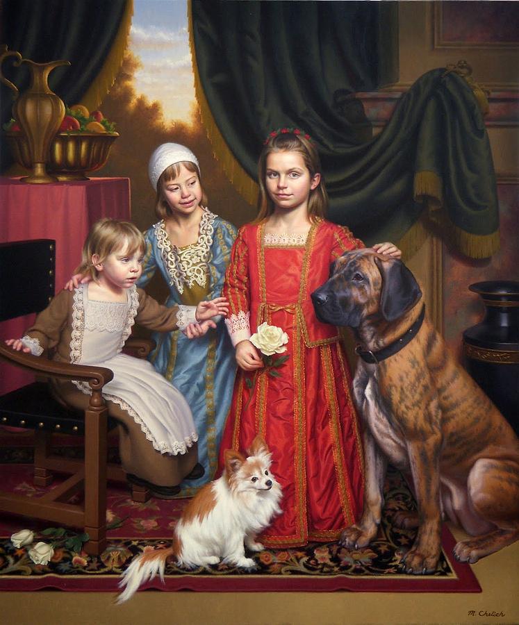 747x900 Imaginary 17th Century Family Portrait Painting By Motionage Designs - Family Portrait Painting