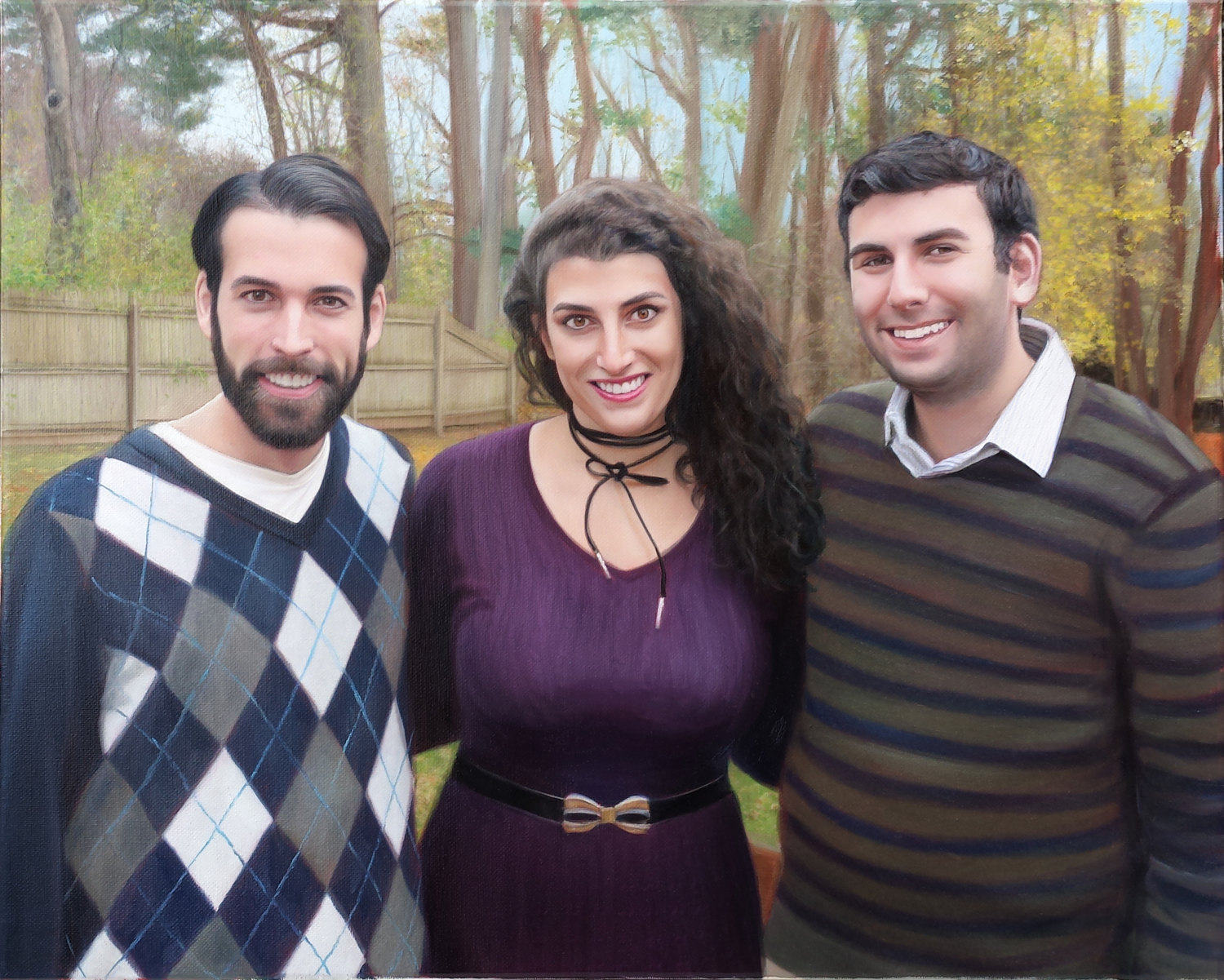 1500x1201 Custom Painting - Family Portrait Painting