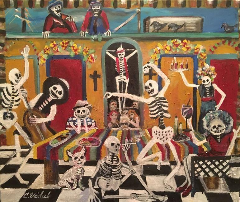 771x651 Family Reunion Painting By Cynthia Vidal - Family Reunion Painting