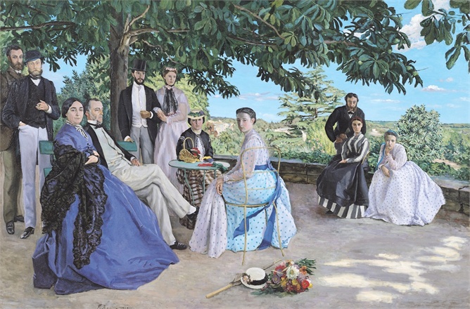 668x440 Impressionism And Fashion - Family Reunion Painting