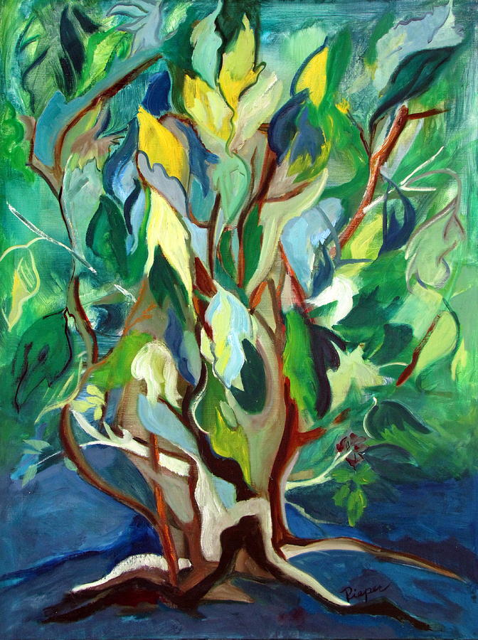 672x900 Family Tree Painting By Betty Pieper - Family Tree Painting