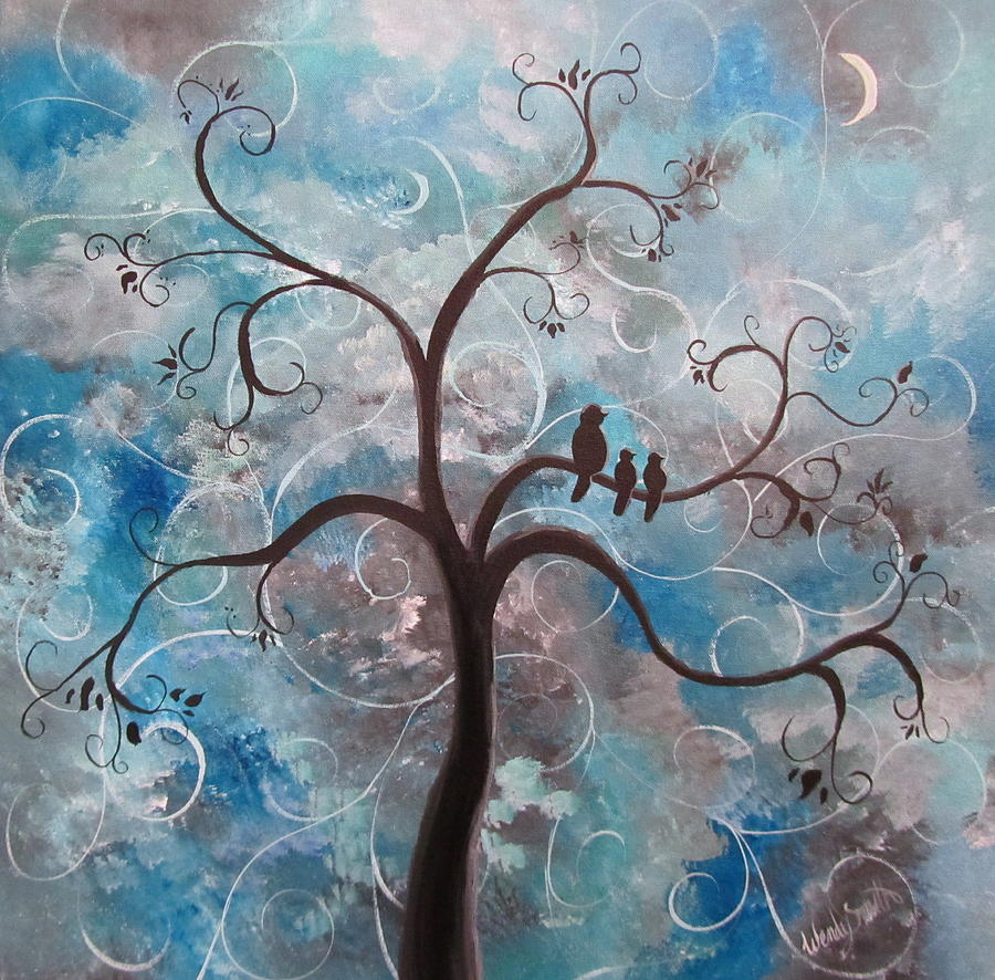 900x886 Family Tree Painting By Wendy Smith - Family Tree Painting
