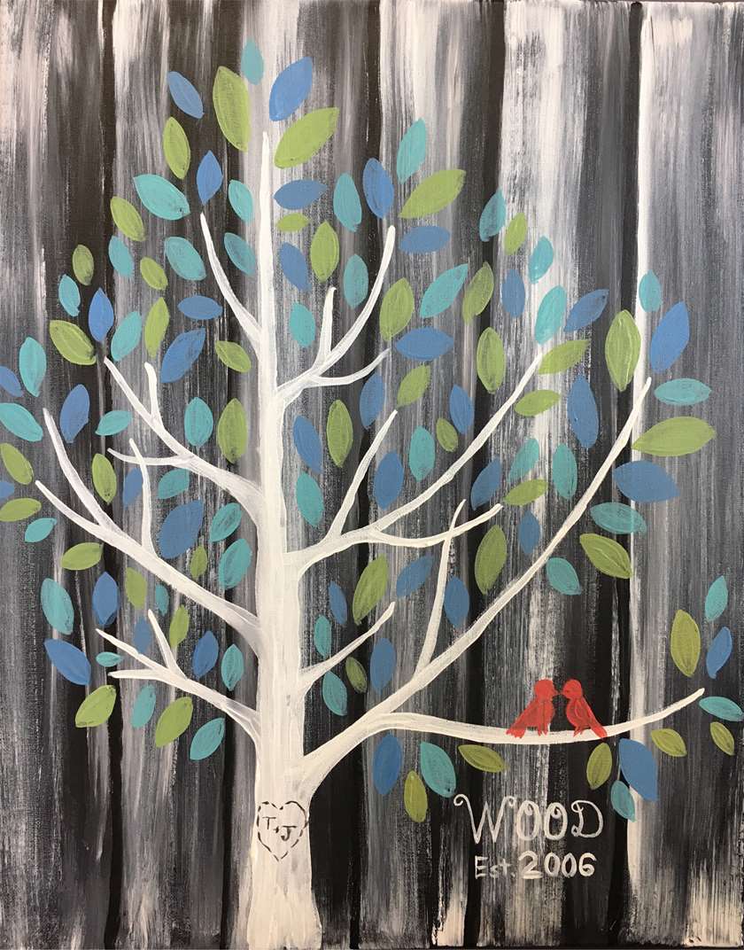 840x1072 Flourishing Family Tree - Family Tree Painting